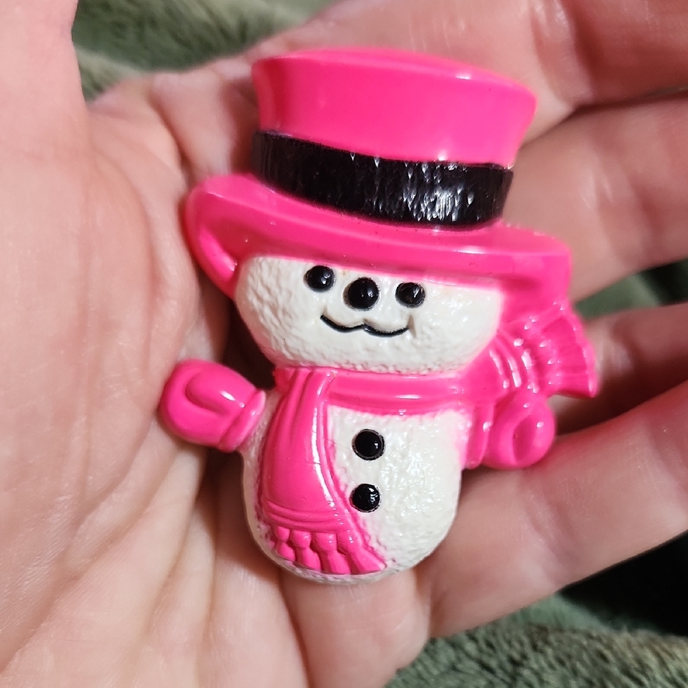Avon Vintage Wee Willy Winter Snowman Brooch with Fragrance, 1974